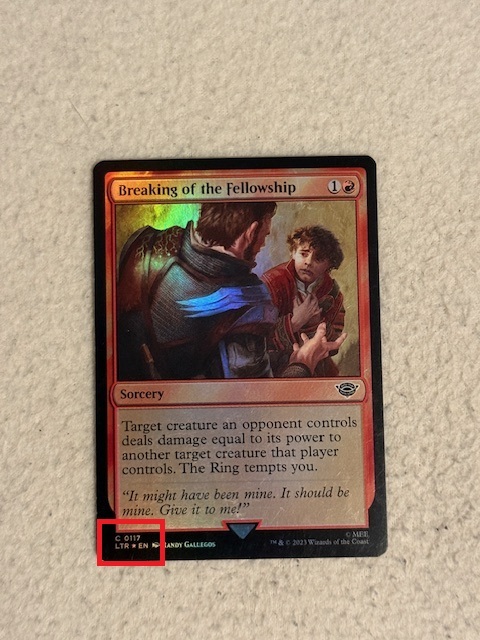 MTG Set Nummern